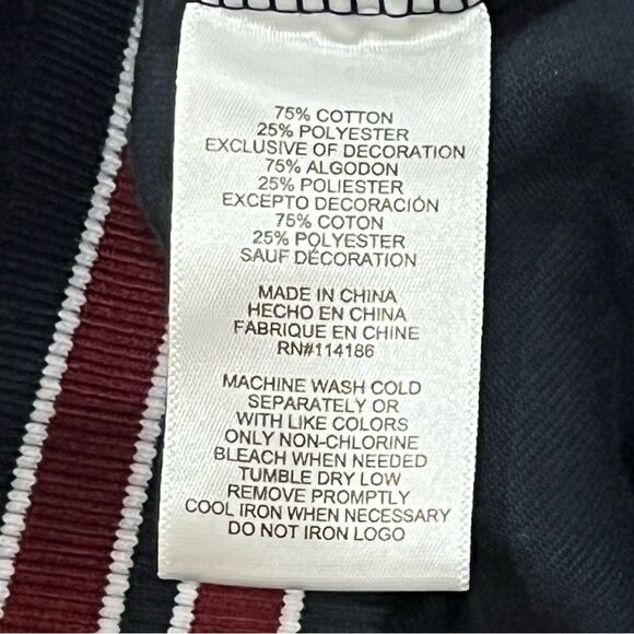 Tretorn NWT Navy Velour Colorblock Track Jacket Size Medium - Picture 11 of 13